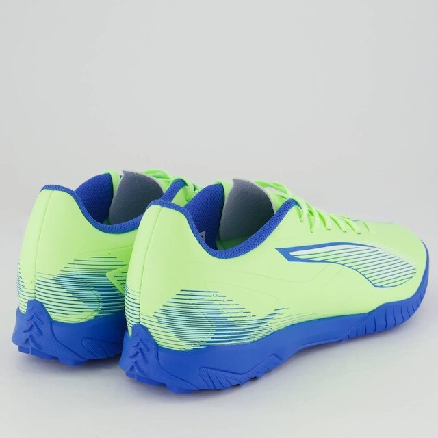 Chuteira Puma Ultra 5 Play Society Verde e Branco