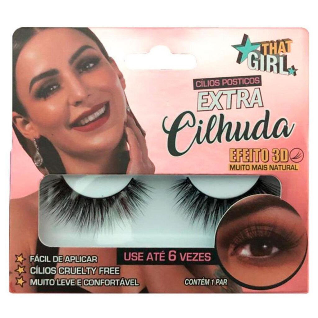 Cílios Postiços 3D That Girl - Extra Cilhuda 1Un