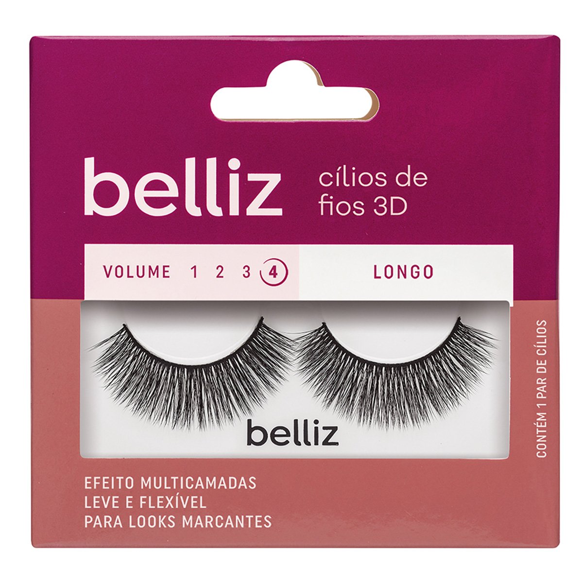 Cílios Postiços Belliz – Cílios de Fios 3D 204 - Pack Unitário - Incolor Menor preço em Cílios Postiços Belliz – Cílios de Fios 3D 204 - Pack Unitário - Incolor