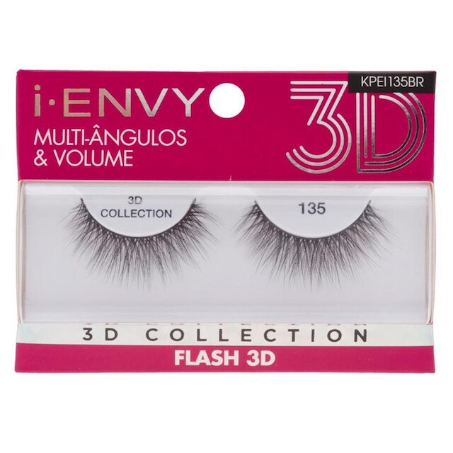 Cílios Postiços Kiss NY I-Envy – 3D Collection 135