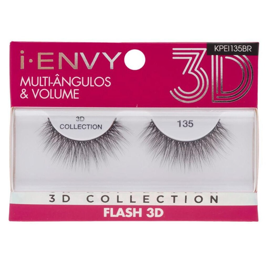 Cílios Postiços Kiss NY I-Envy – 3D Collection 135