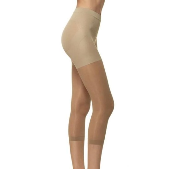 Cinta Loba Lupo Corsário Modeladora Redutora De Medidas Levanta Bumbum Up-Line - Bege