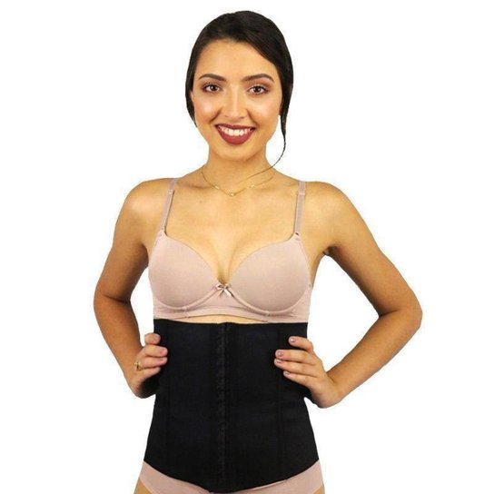 Cinta Modeladora Princesa Catarina Fitness Feminina - Preto