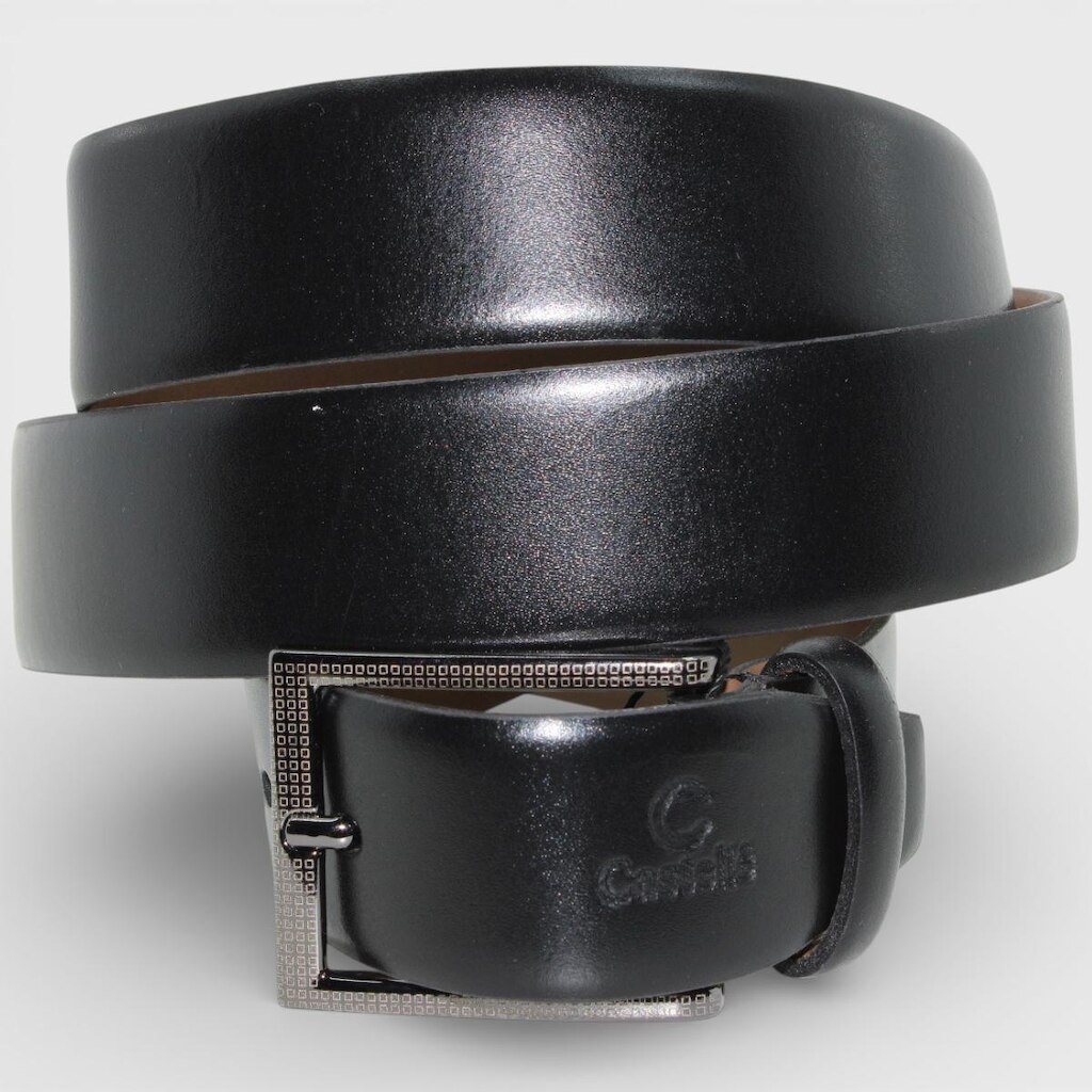 Cinto Couro Casteliê 235020 Masculino - Preto - M