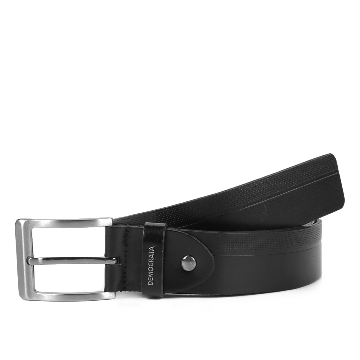 Cinto Couro Democrata Venise Masculino - Preto Menor preço em Cinto Couro Democrata Venise Masculino - Preto