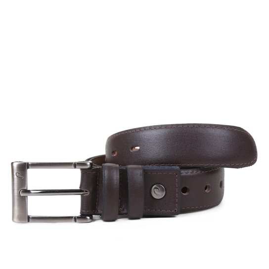 Cinto Couro Pegada Masculino - Preto