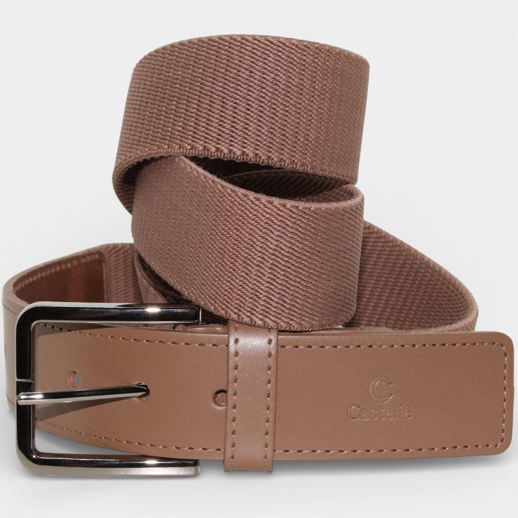Cinto de Elástico Couro Casteliê Masculino