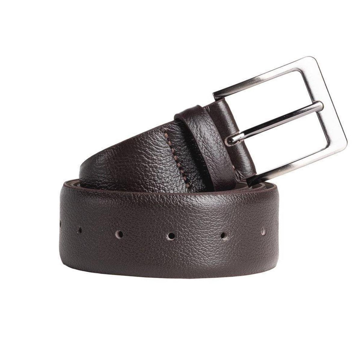 Cinto Fasolo Couro Social Masculino - Marrom Menor preço em Cinto Fasolo Couro Social Masculino - Marrom