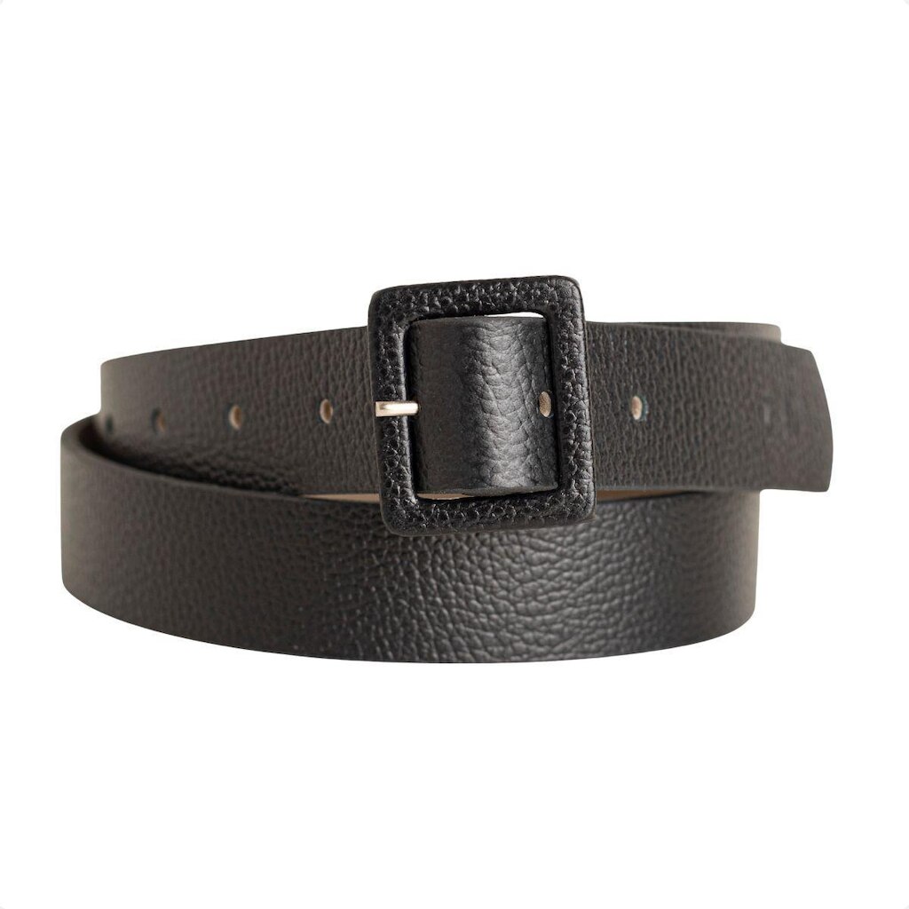 CINTO FEMININO DM PRETO ESSENCIAL FIVELA QUADRADA