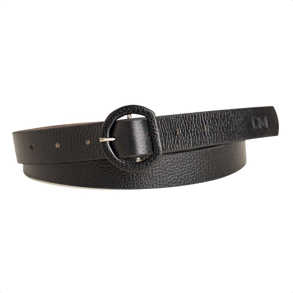 CINTO FEMININO DM PRETO FIVELA REDONDA