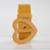 Cinto Feminino Fivela Coração Forrada Fino Amarelo - Amarelo