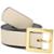 Cinto Feminino Médio em Couro Sapato Show 966 - Off White