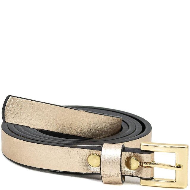 Cinto Fino Feminino em Couro Sapato Show 961