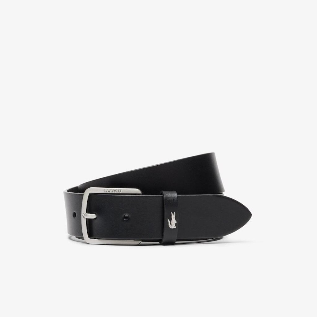 Cinto Lacoste de Couro Liso