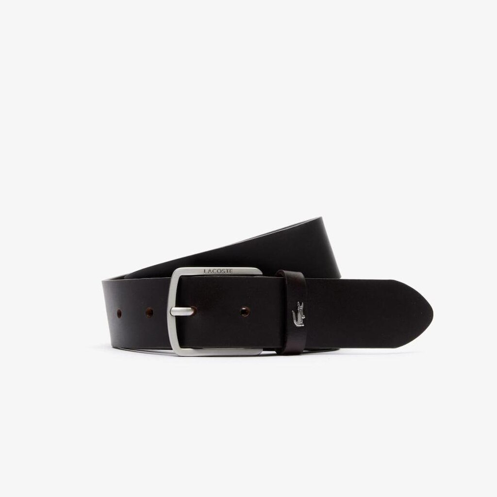 Cinto Lacoste de Couro Liso