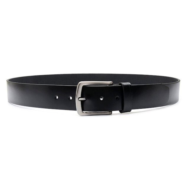 Cinto Masculino Couro Liso Fivela Metal Casual Dia a Dia