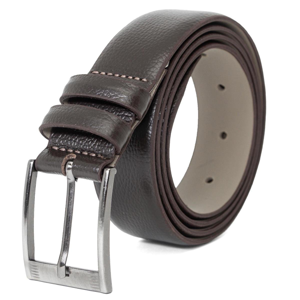 Cinto Masculino Fasolo Estreito Social Couro Craquelado Conforto T136143 - Marrom Menor preço em Cinto Masculino Fasolo Estreito Social Couro Craquelado Conforto T136143 - Marrom