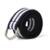 Cinto Masculino Gorgurão Lona Casual Elegante Meia Argola - Preto