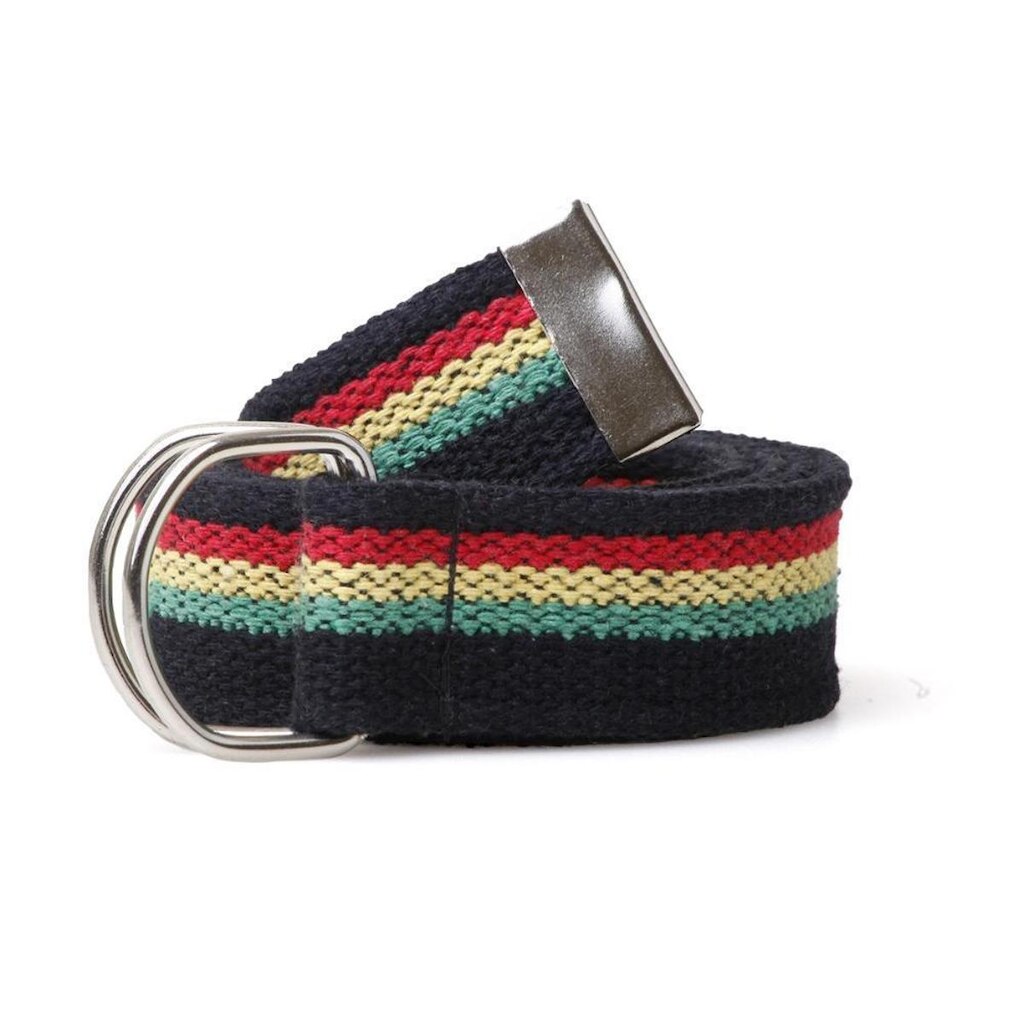 Cinto Masculino Gorgurão Lona Casual Elegante Meia Argola