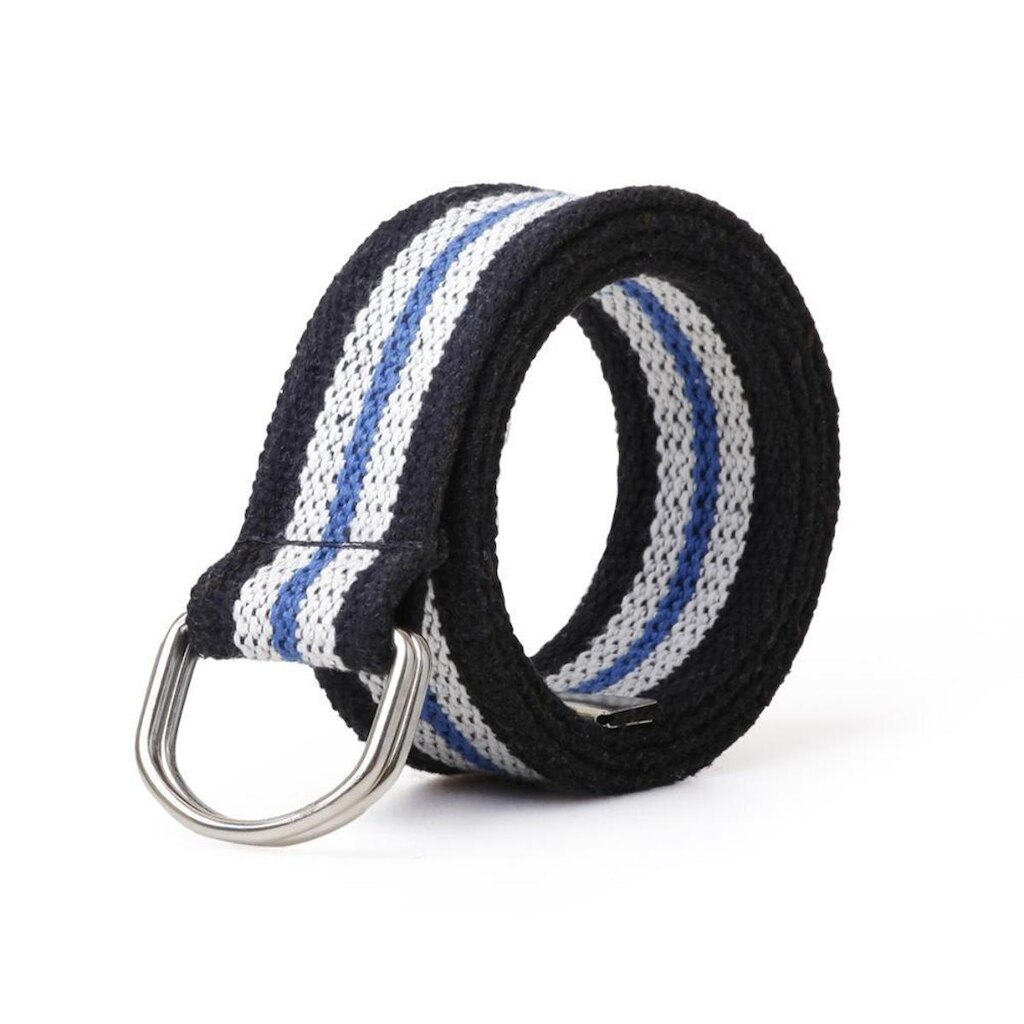 Cinto Masculino Gorgurão Lona Casual Elegante Meia Argola