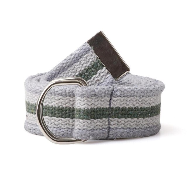 Cinto Masculino Gorgurão Lona Casual Elegante Meia Argola