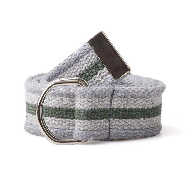 Cinto Masculino Gorgurão Lona Casual Elegante Meia Argola