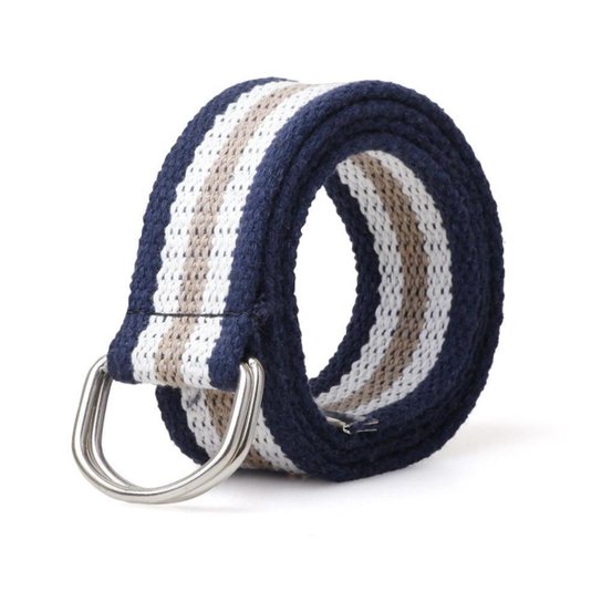 Cinto Masculino Gorgurão Lona Casual Elegante Meia Argola
