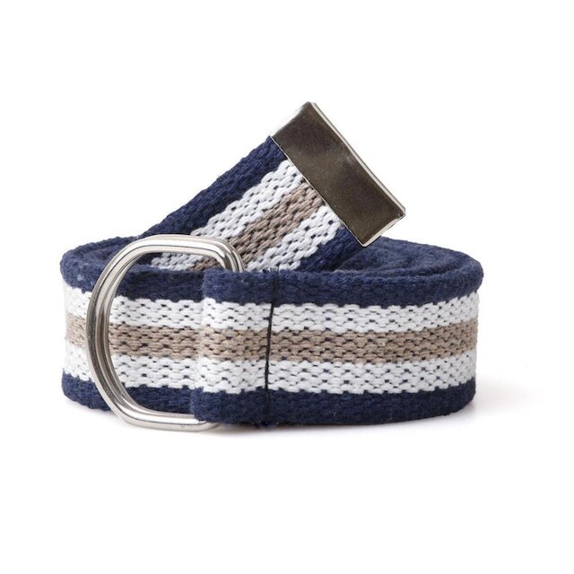 Cinto Masculino Gorgurão Lona Casual Elegante Meia Argola