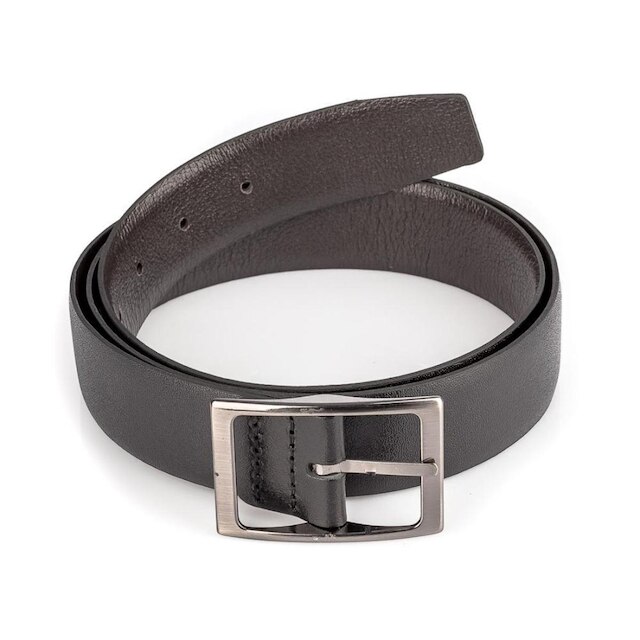 Cinto masculino reversível de couro Tiago Preto/Café