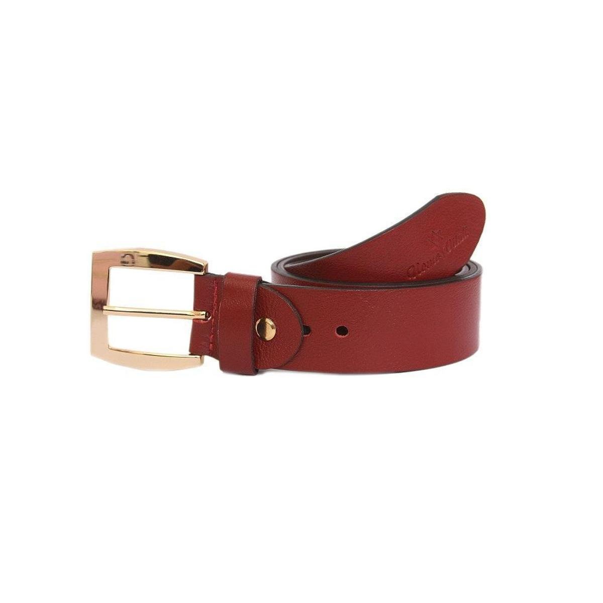 Cinto Uomo Vitali Couro UomoVitali Feminino - Vermelho Menor preço em Cinto Uomo Vitali Couro UomoVitali Feminino - Vermelho