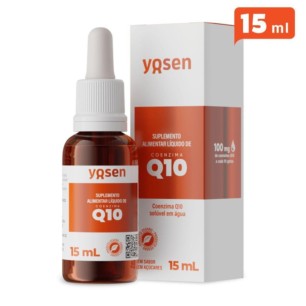 Coenzima Q10 Ydrosolv em Gotas 15ml - Yosen