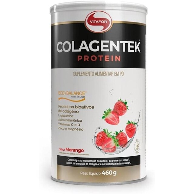 Colageno Colagentek Protein Bodybalance 460g Morango Vitafor