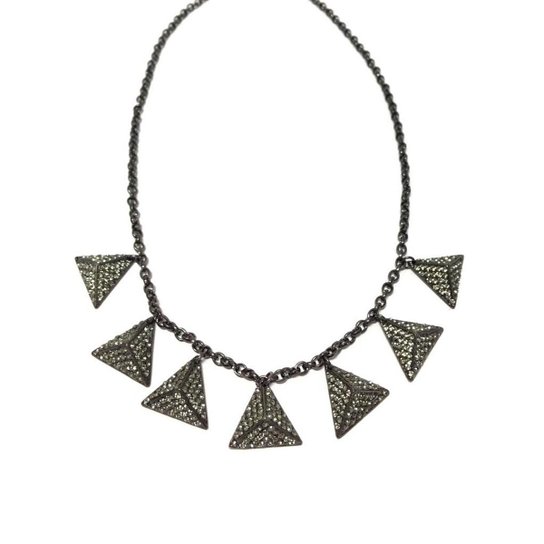 Colar Armazem RR Bijoux cristal swarovski grafite - Prata