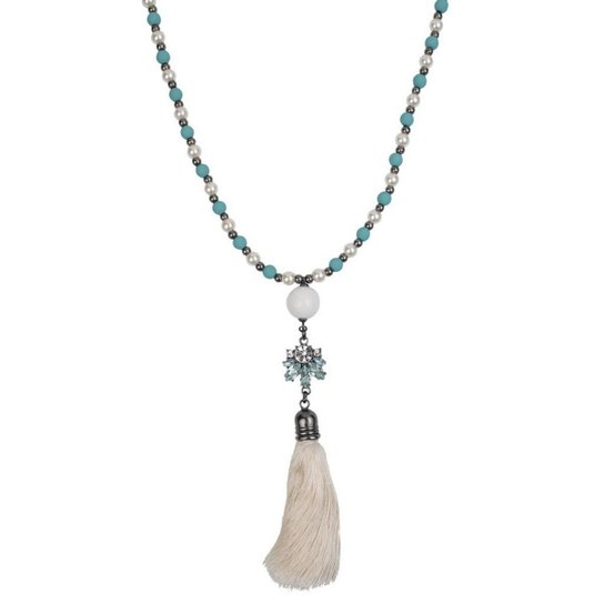 Colar Armazem RR Bijoux gravatinha pedra - Grafite