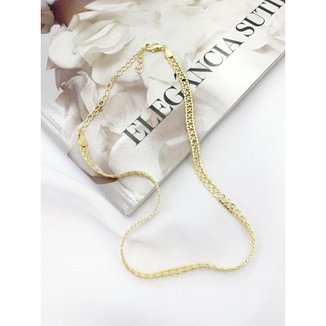 Colar Choker Chain de Ouro 18k