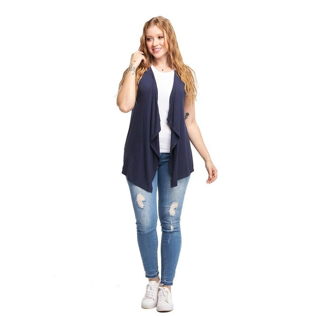 Colete de Bico Blusa Cardigan Feminino Plus Size Terceira Peça Viscolycra Ca5plus-ROSA-G4