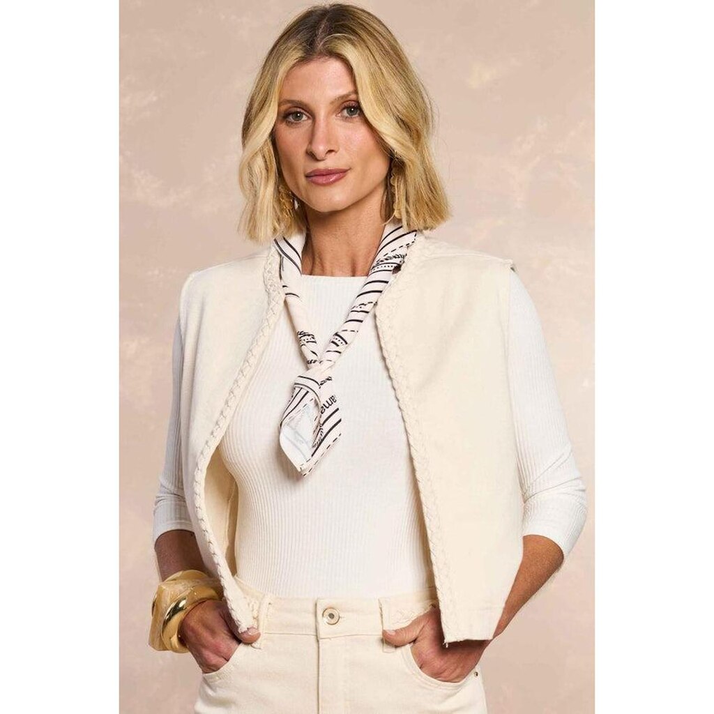 COLETE DE LINHO FEMININO DOCE TRAMA REF:106273