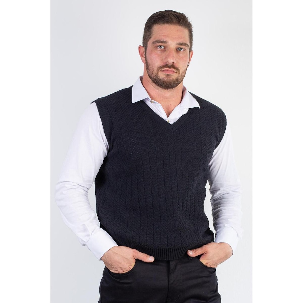 Colete de malha masculino 50009 - GG - Cinza