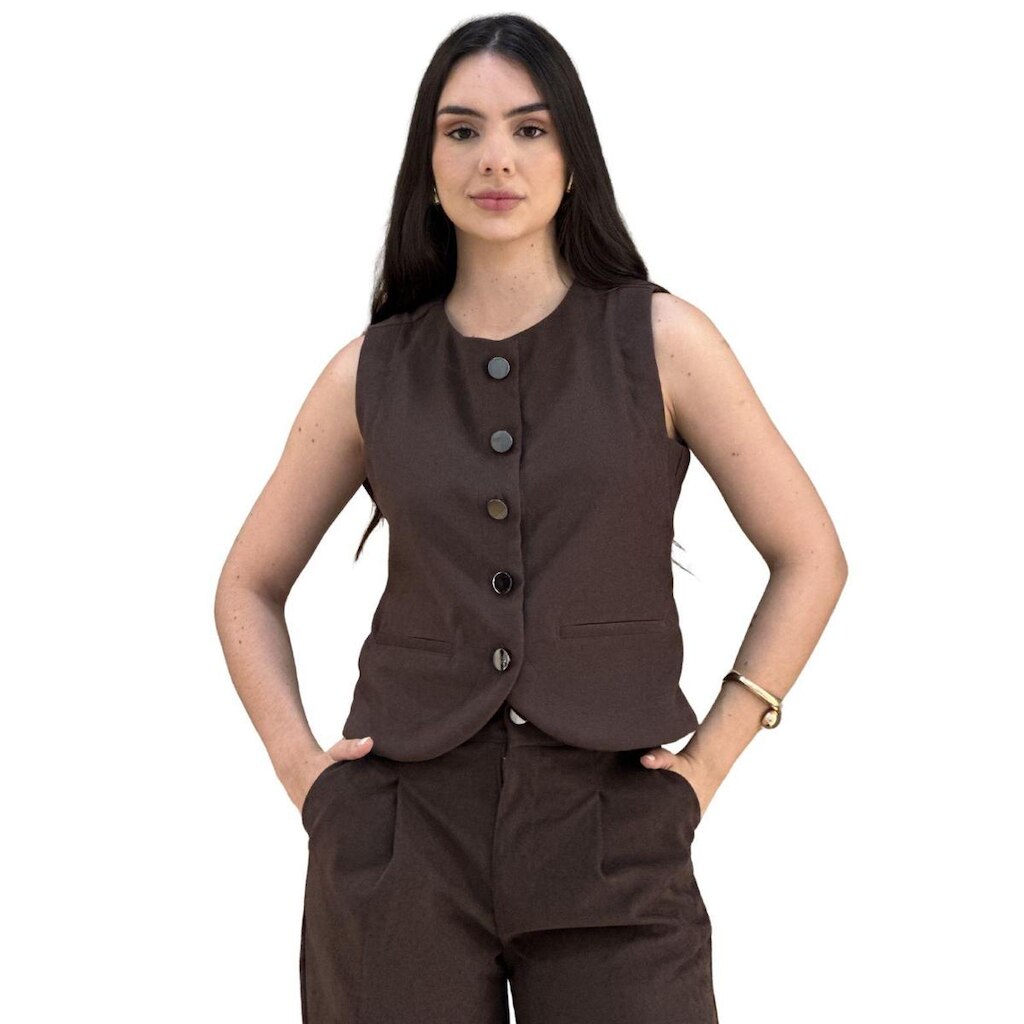 Colete Feminino Com Bolso Urban Scalk