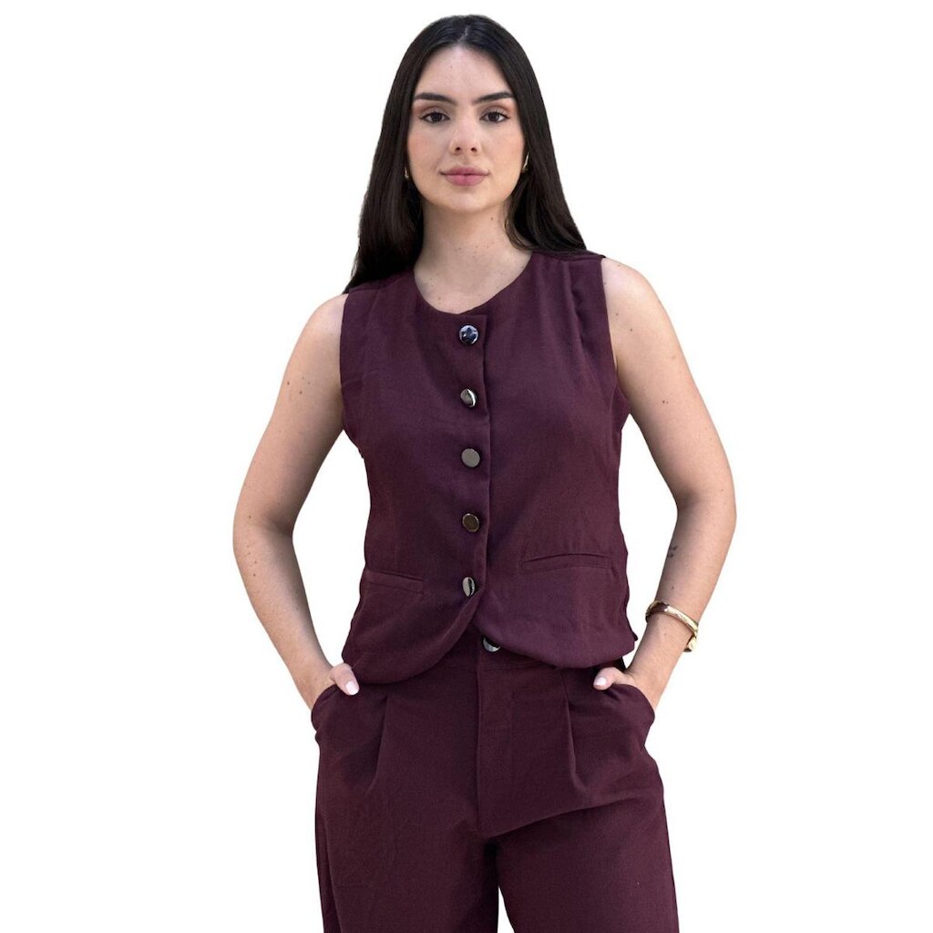 Colete Feminino Com Bolso Urban Scalk