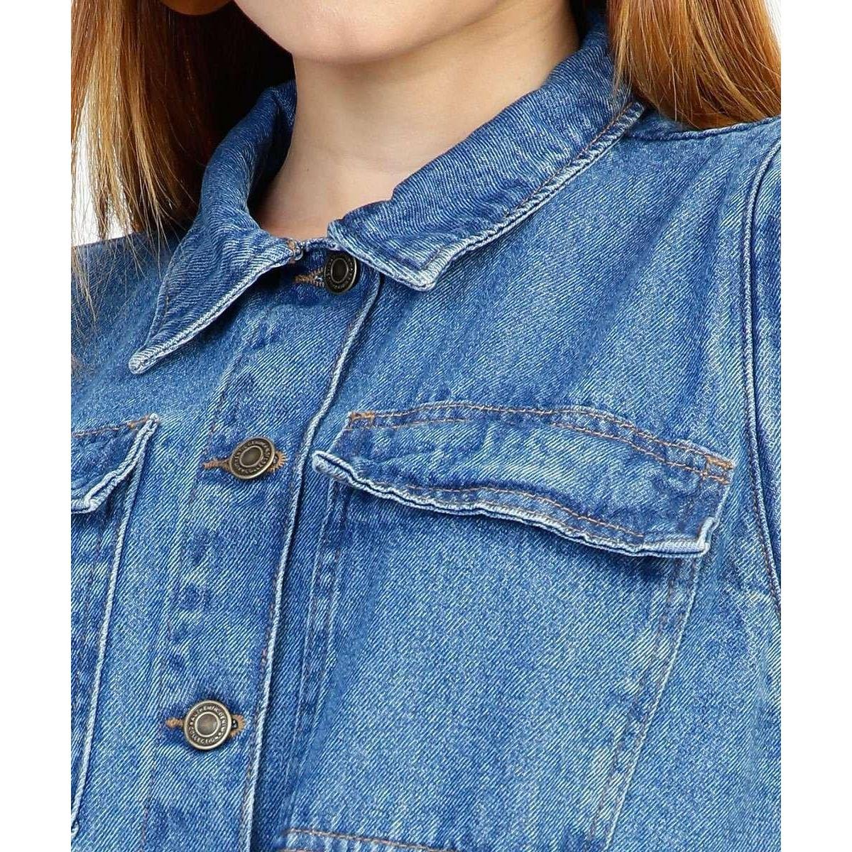 Colete Jeans Feminino Alongado Amarração Marisa-72004 Zattini