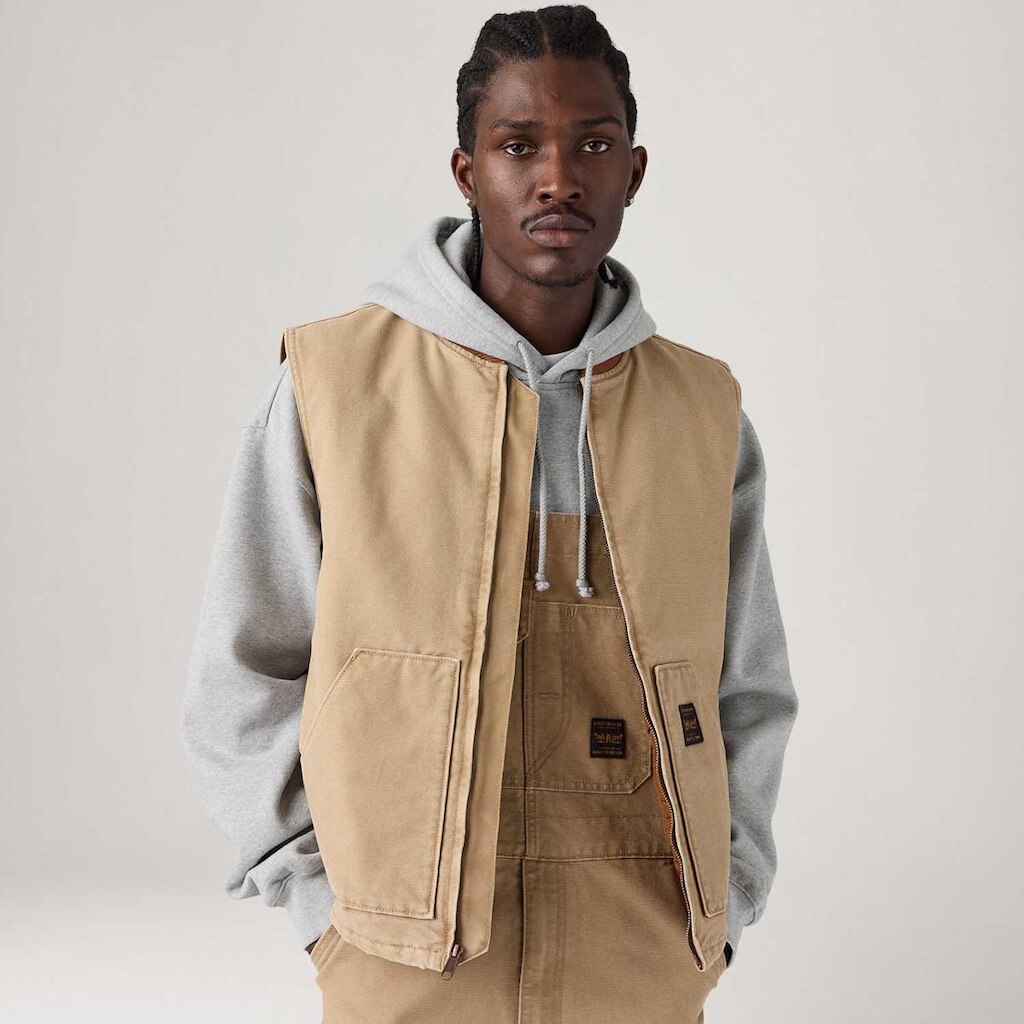 Colete Levi's Sansome Bege Masculino