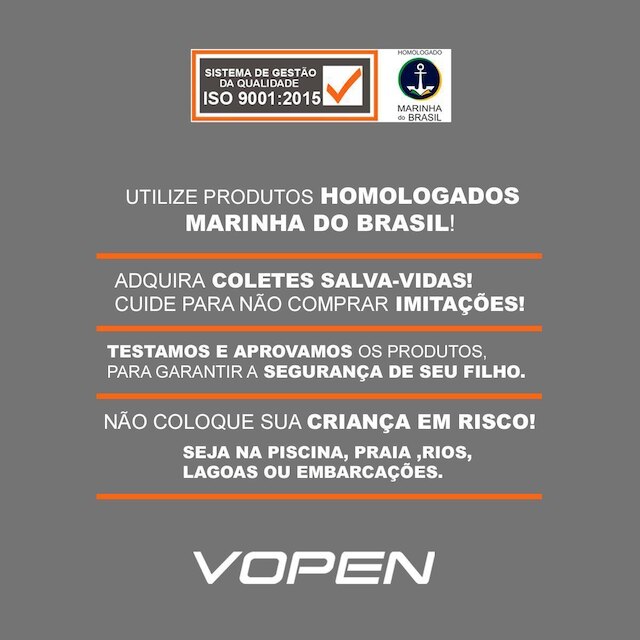 Colete Salva Vidas Boia Homologada Não Fura Vopen