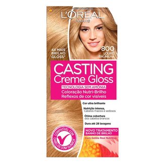 Coloração Casting Creme Gloss L?Oréal Paris ? Tons Claros 800 Louro Baunilha