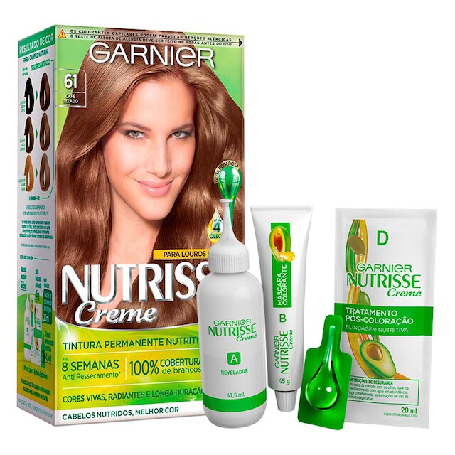 Coloração Nutrisse Garnier 61 Café Gelado Louro