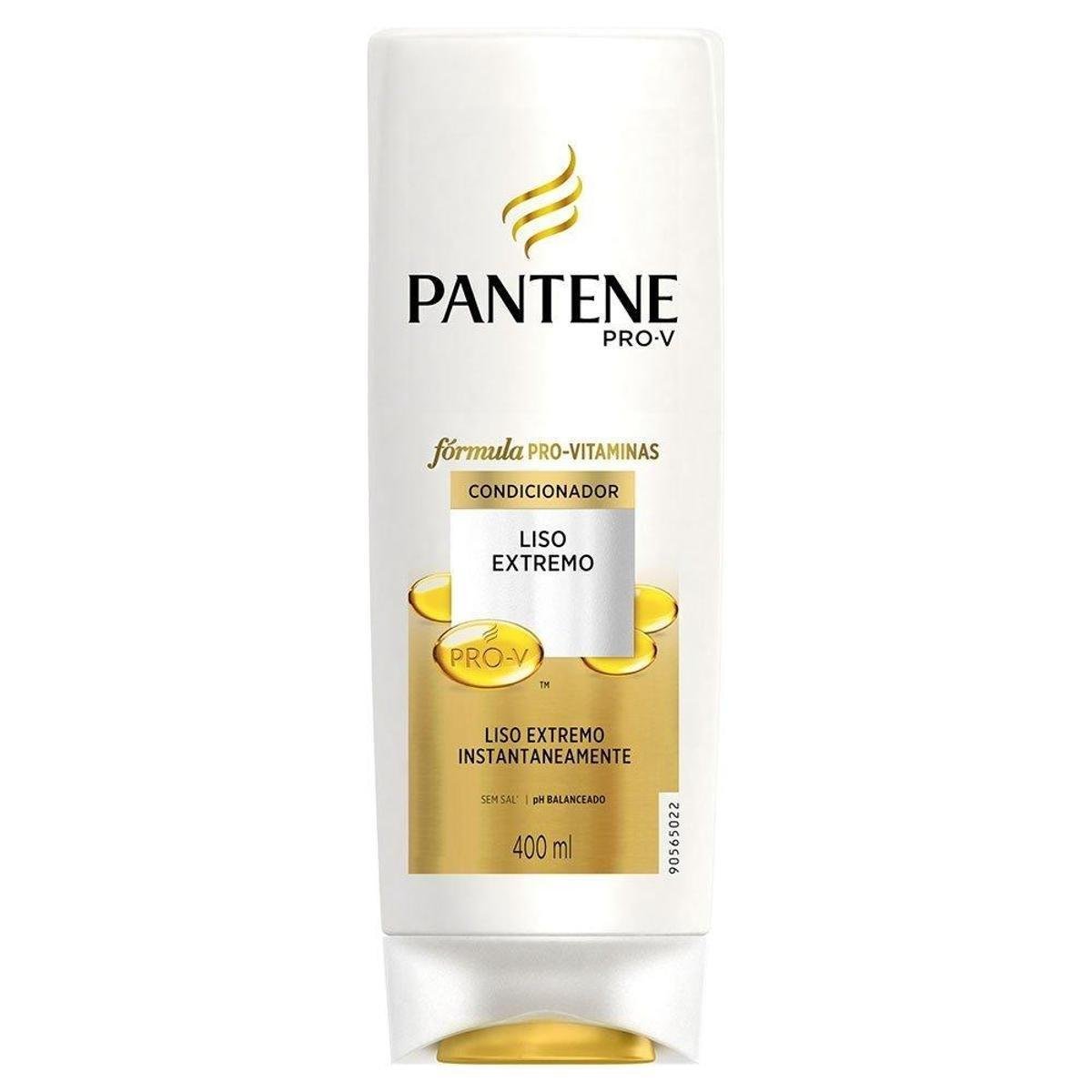 Condicionador Pantene Liso Extremo 400ml - Incolor Menor preço em Condicionador Pantene Liso Extremo 400ml - Incolor