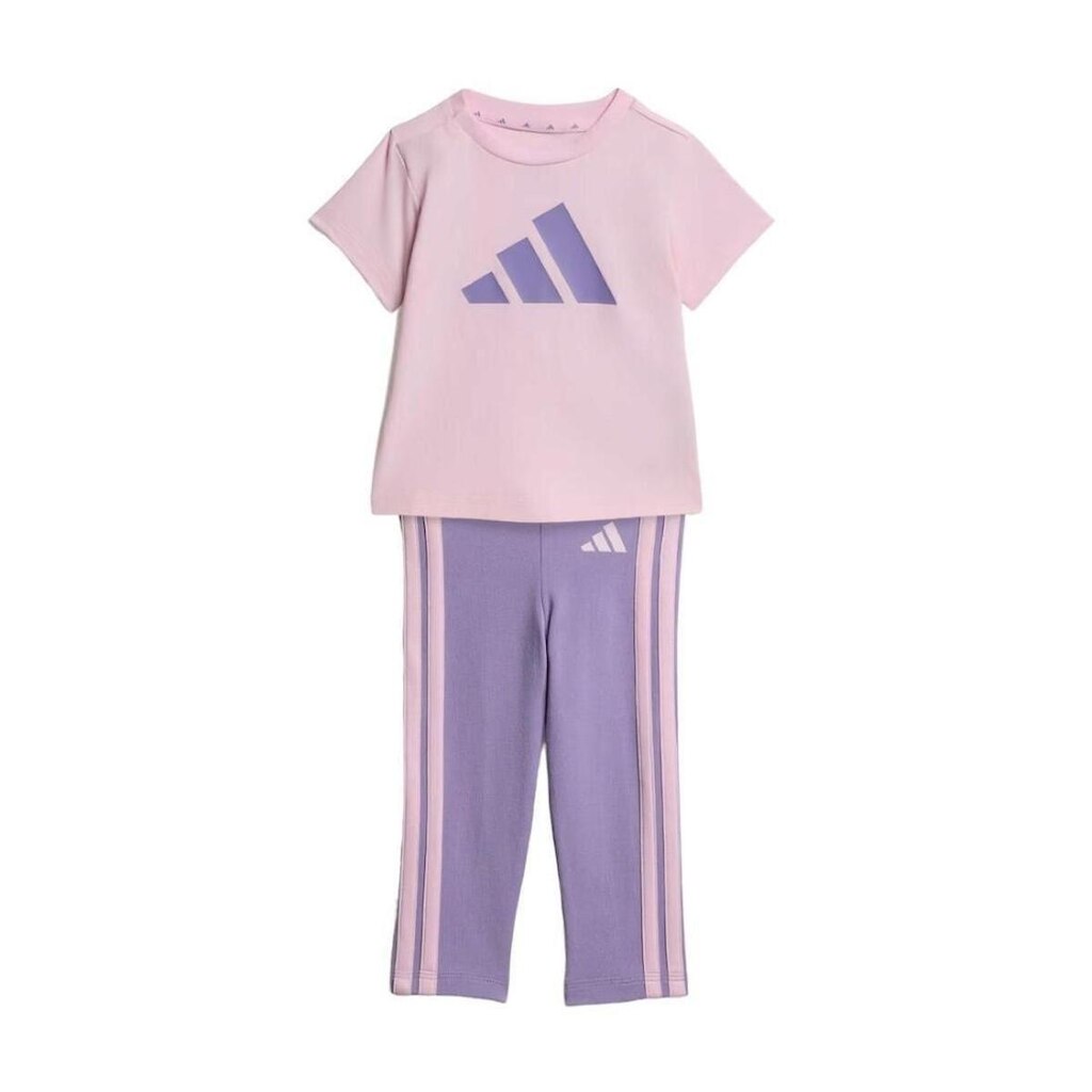 Conjunto Adidas Camiseta + Legging 3 Listras Essentials Infantil