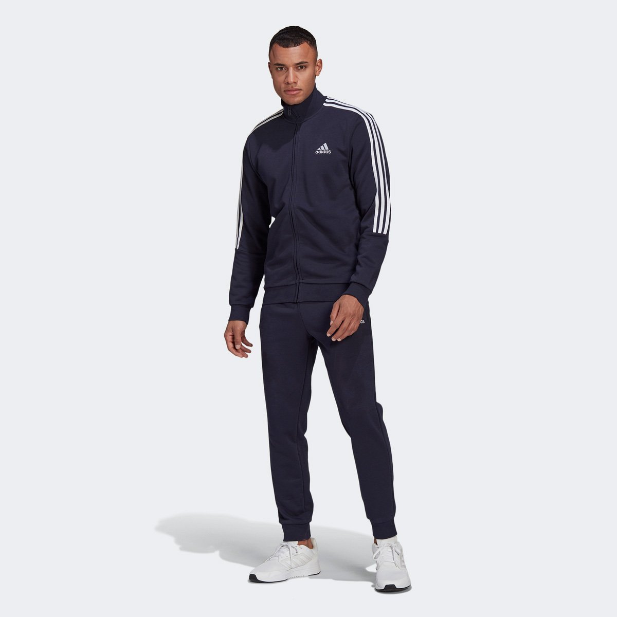 Conjunto Adidas Essentials 3 Listras Masculino - Marinho+Branco é ruim? Conjunto Adidas Essentials 3 Listras Masculino - Marinho+Branco é boa?