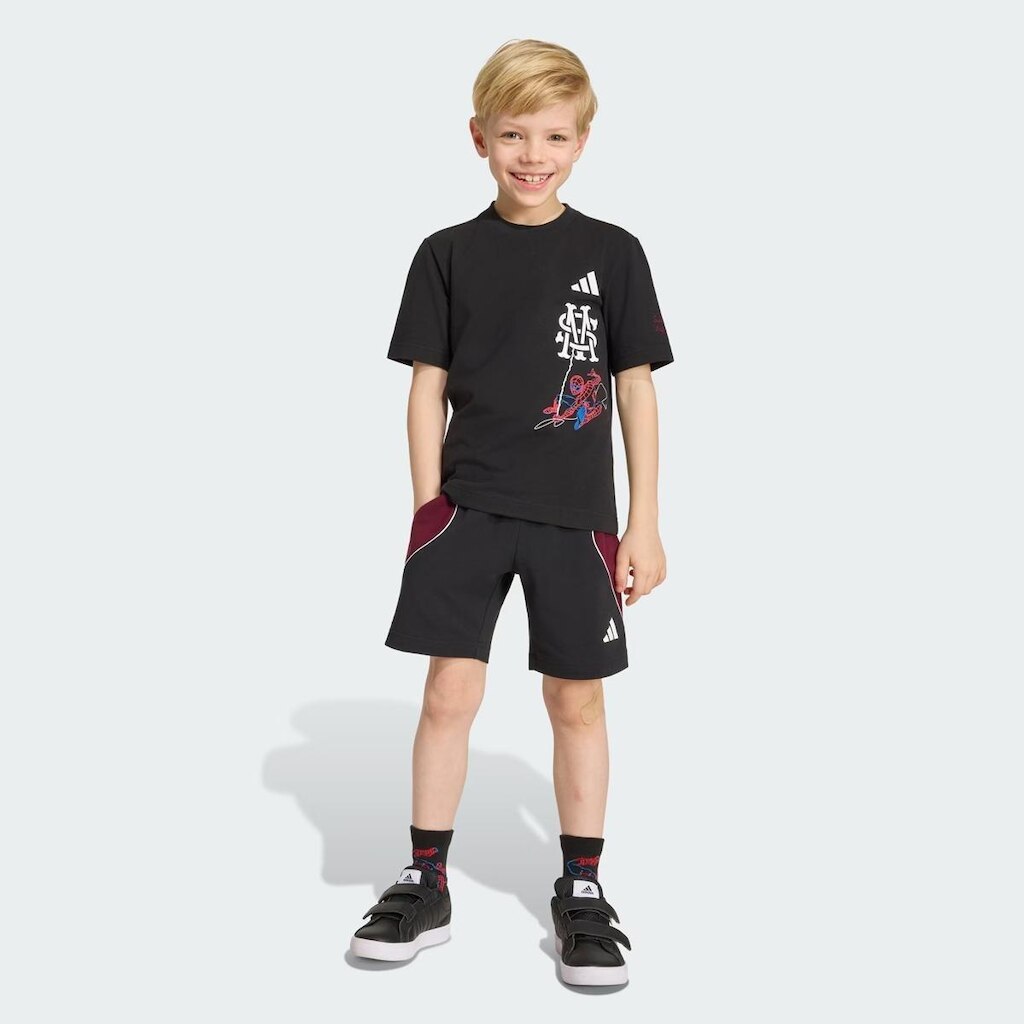 Conjunto Adidas Homem Aranha Infantil Preto
