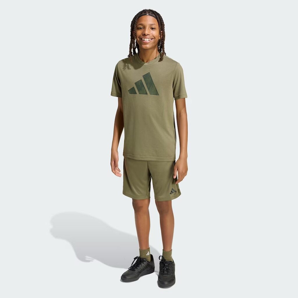 Conjunto Adidas Train Camo Juvenil Verde